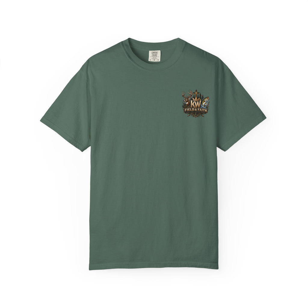 Follow His Trail-Christian Outdoor Faith Tee