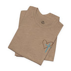 Jesus Has My Back Tee – Heart & Cross Tee