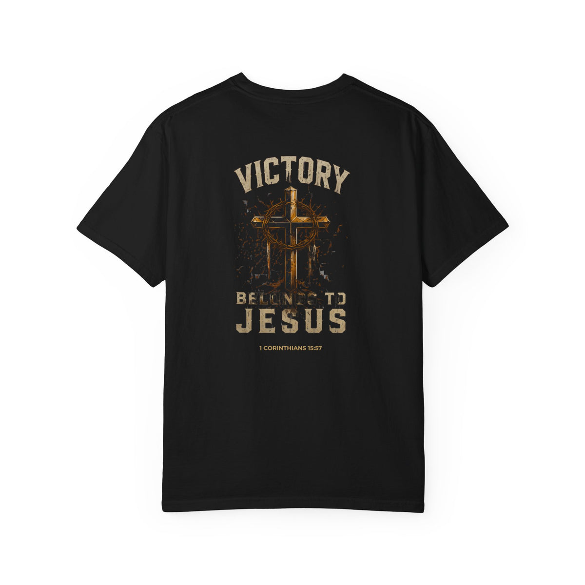 Victory in Jesus Christian T-Shirt — Victory Belongs to Jesus