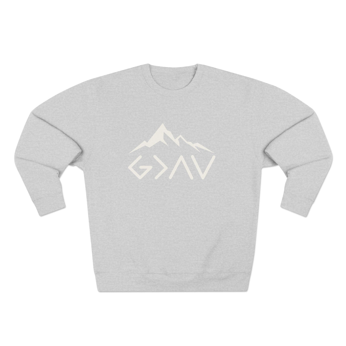 God is Greater-Christian Crewneck Sweatshirt