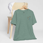 Jesus Has My Back Tee – Heart & Cross Tee