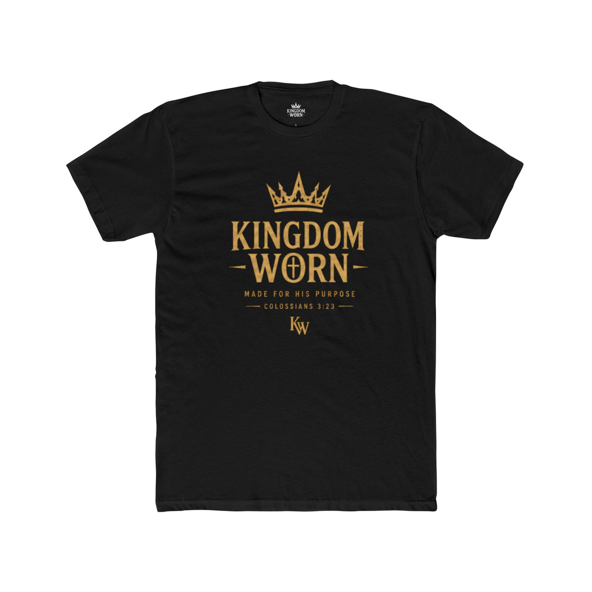 Kingdom Worn Crown Tee — Signature Logo
