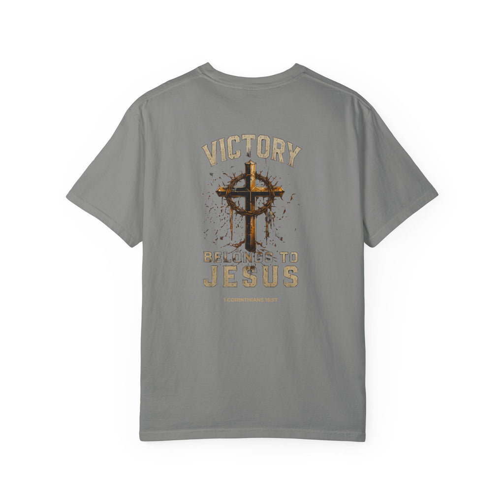 Victory in Jesus Christian T-Shirt — Victory Belongs to Jesus