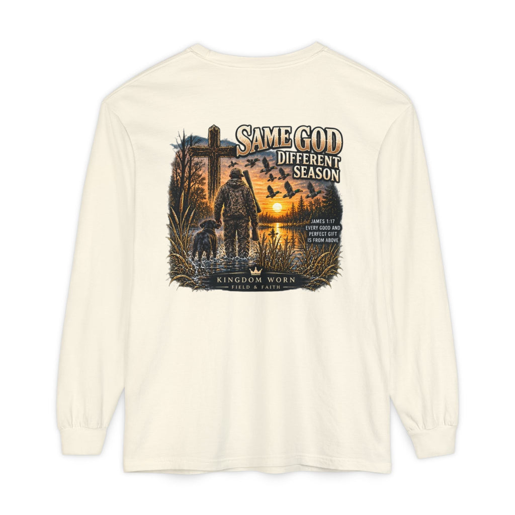 Same God Different Season Long Sleeve Christian Hunting Shirt