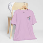 Jesus Has My Back Tee – Heart & Cross Tee