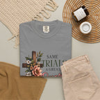 Same Trials, A Greater Purpose – Romans 5:3–5 Christian Print Tee