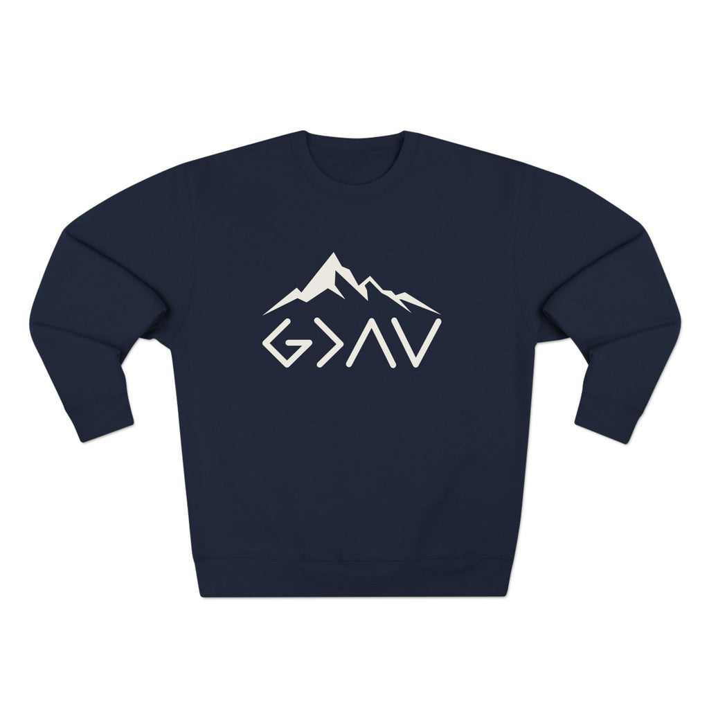 God is Greater-Christian Crewneck Sweatshirt