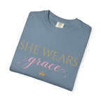 She Wears Grace-Proverbs 31 Women's Tee