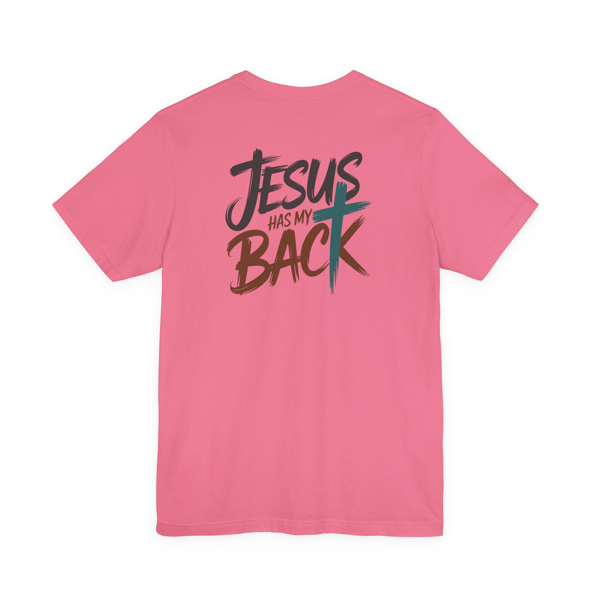 Jesus Has My Back Tee – Heart & Cross Tee
