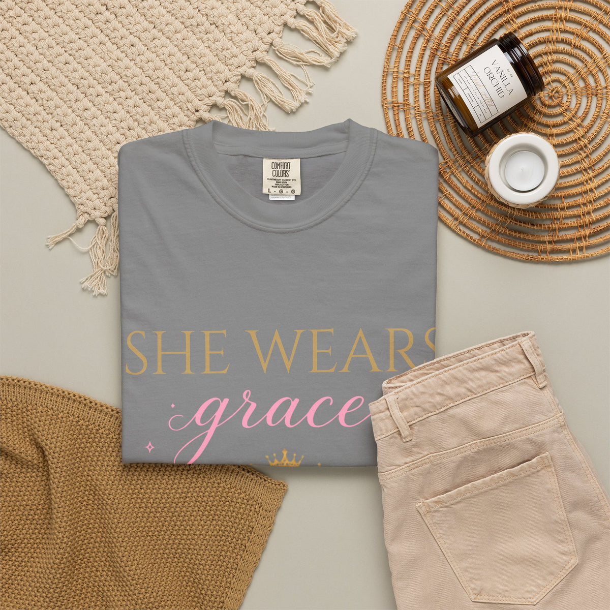 She Wears Grace-Proverbs 31 Women's Tee