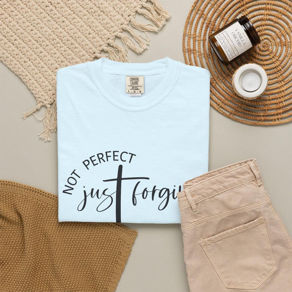 Not Perfect, Just Forgiven-Women's Christian Tee