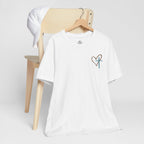 Jesus Has My Back Tee – Heart & Cross Tee