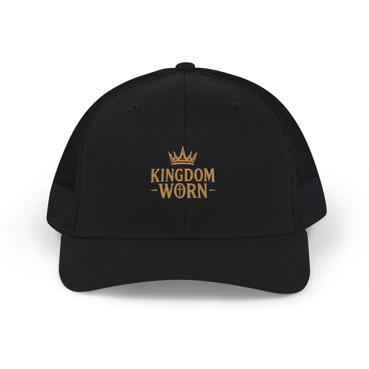 Kingdom Worn Embroidered Crown Trucker Hat