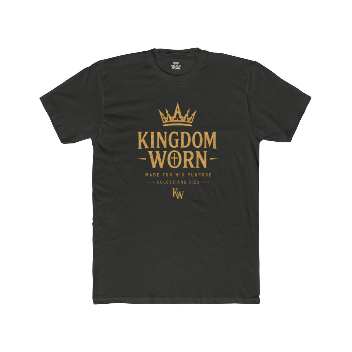 Kingdom Worn Crown Tee — Signature Logo