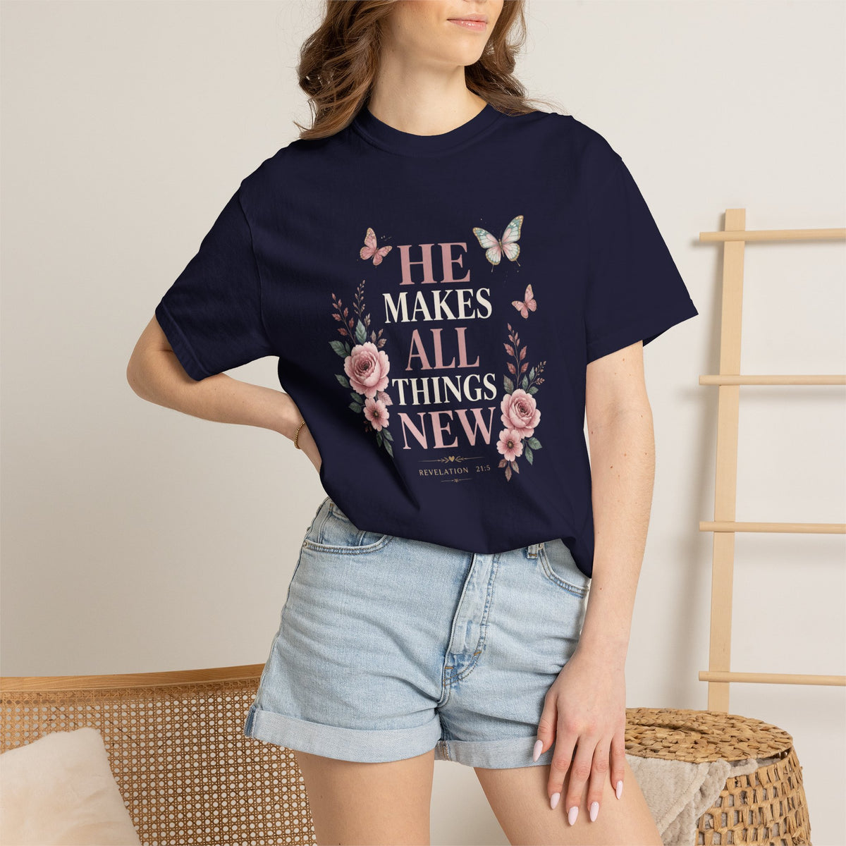 Kingdom Worn Not Perfect,Just Forgiven Women's Christian Tee