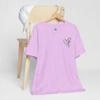 Kingdom Worn Jesus Has My Back Tee Heart & Cross Tee