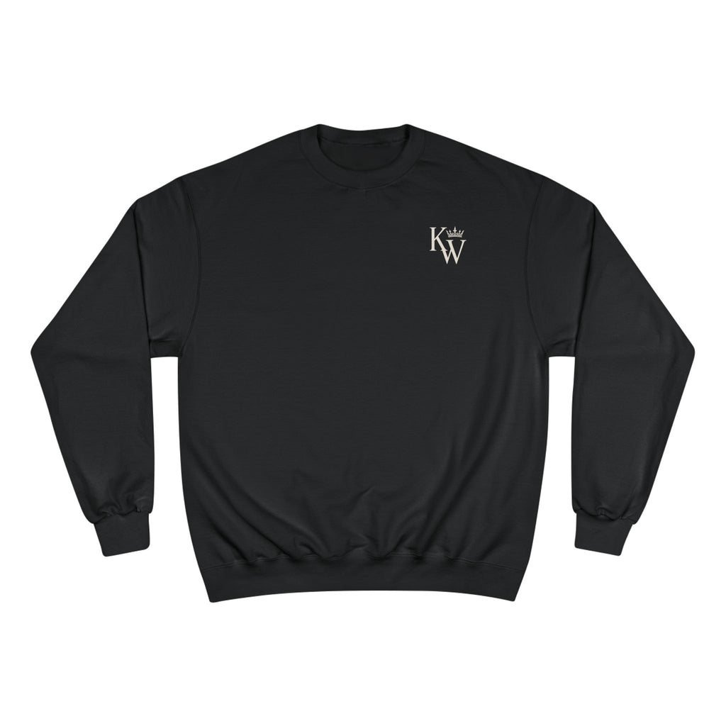Greater Is He – 1 John 4:4 Lion Back Print Christian Crewneck