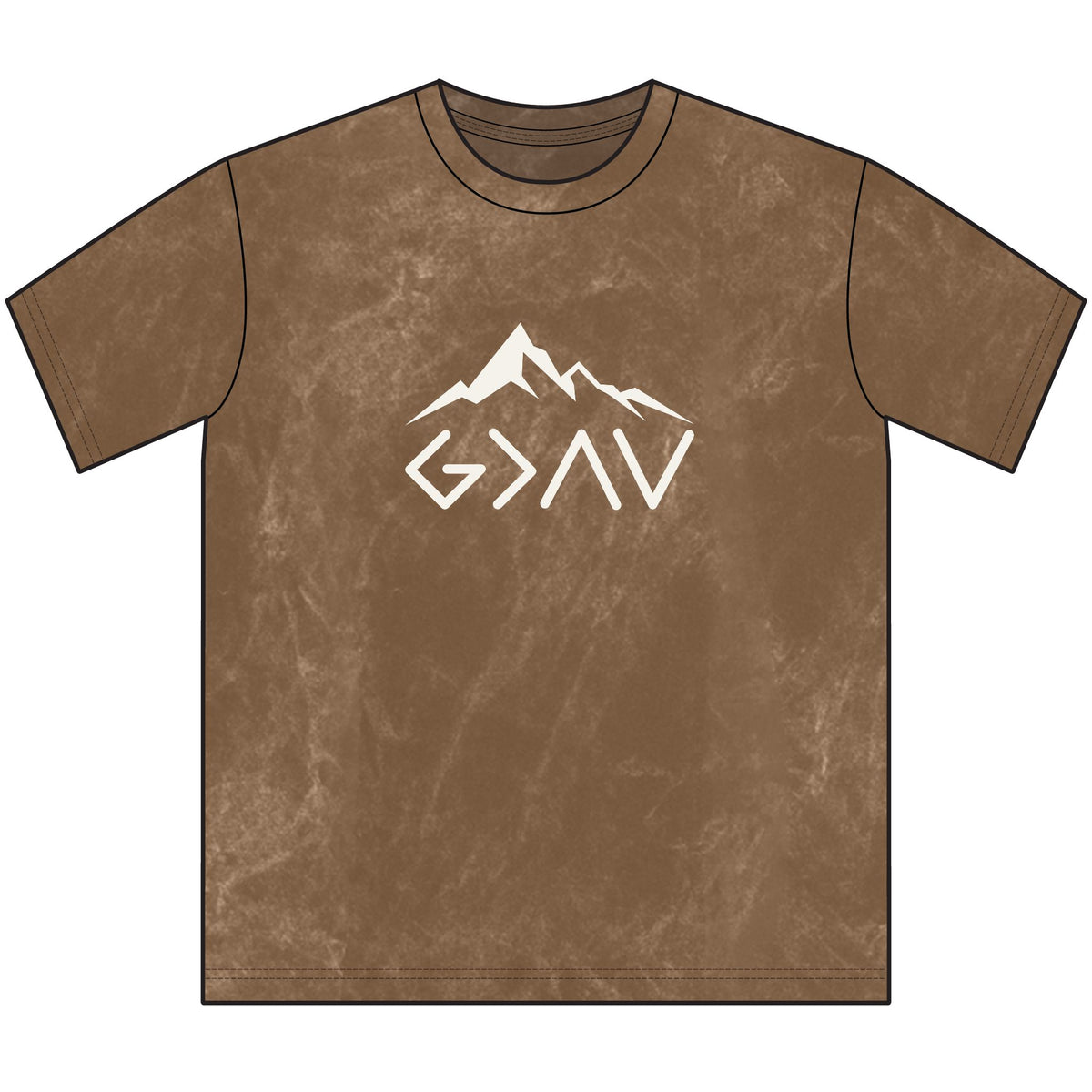 God is Greater Than-Mountain Christian Tee