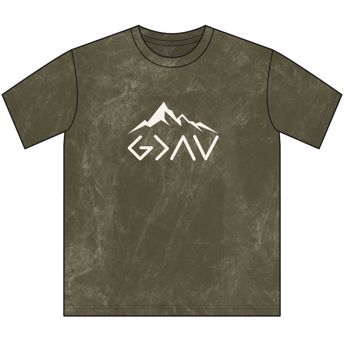 God is Greater Than-Mountain Christian Tee