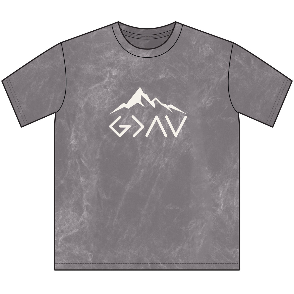 God is Greater Than-Mountain Christian Tee