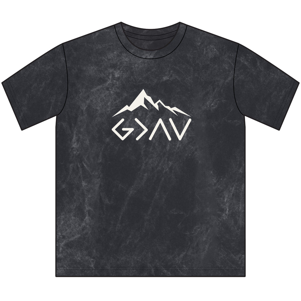 God is Greater Than-Mountain Christian Tee
