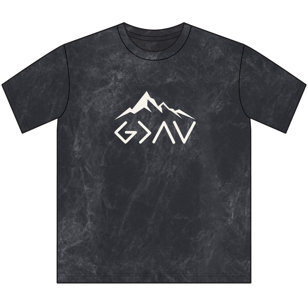 God is Greater Than-Mountain Christian Tee