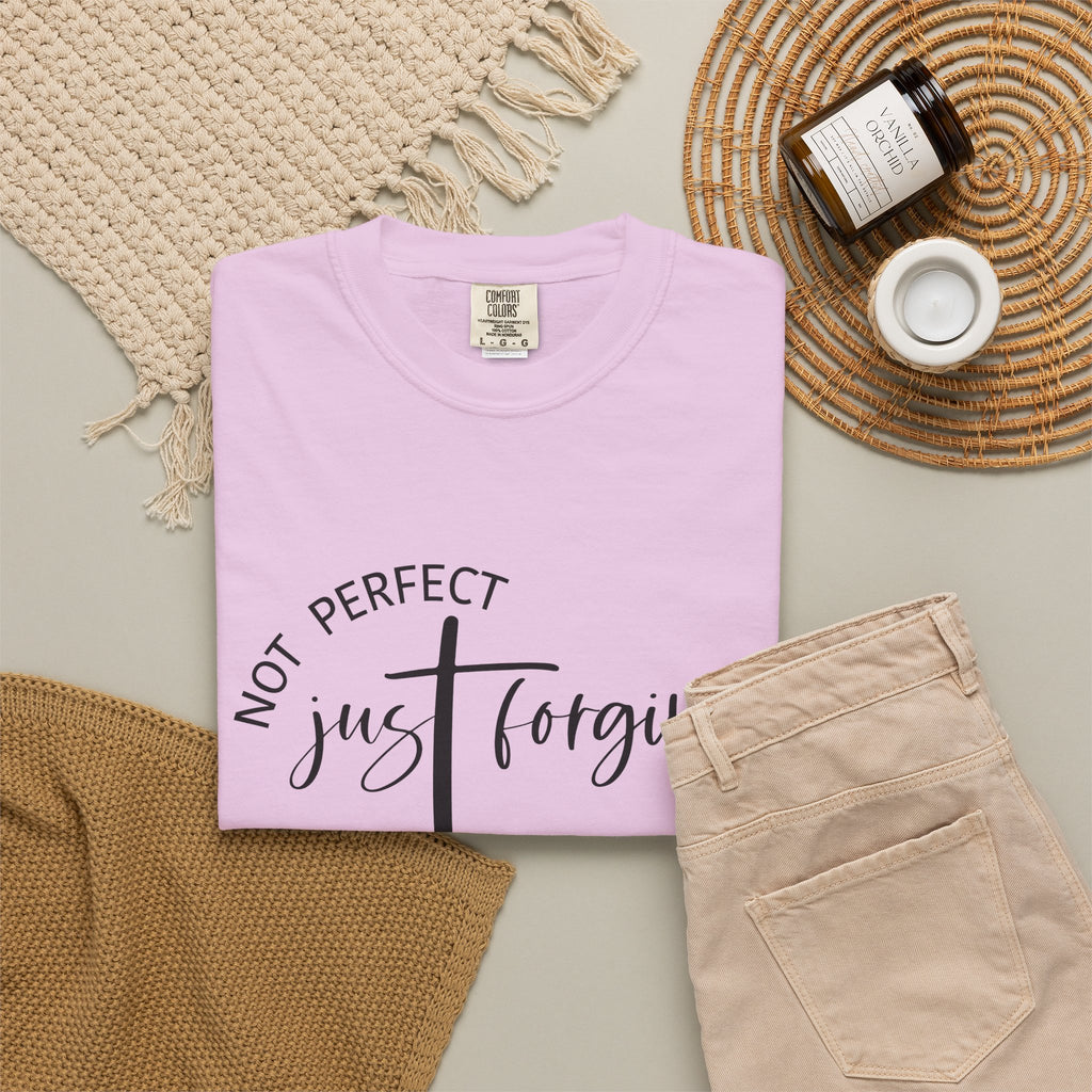 Not Perfect, Just Forgiven-Women's Christian Tee