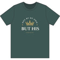 Not By My Own But His Ephesians 3:20 Christian T-Shirt made with organic cotton and recycled polyester