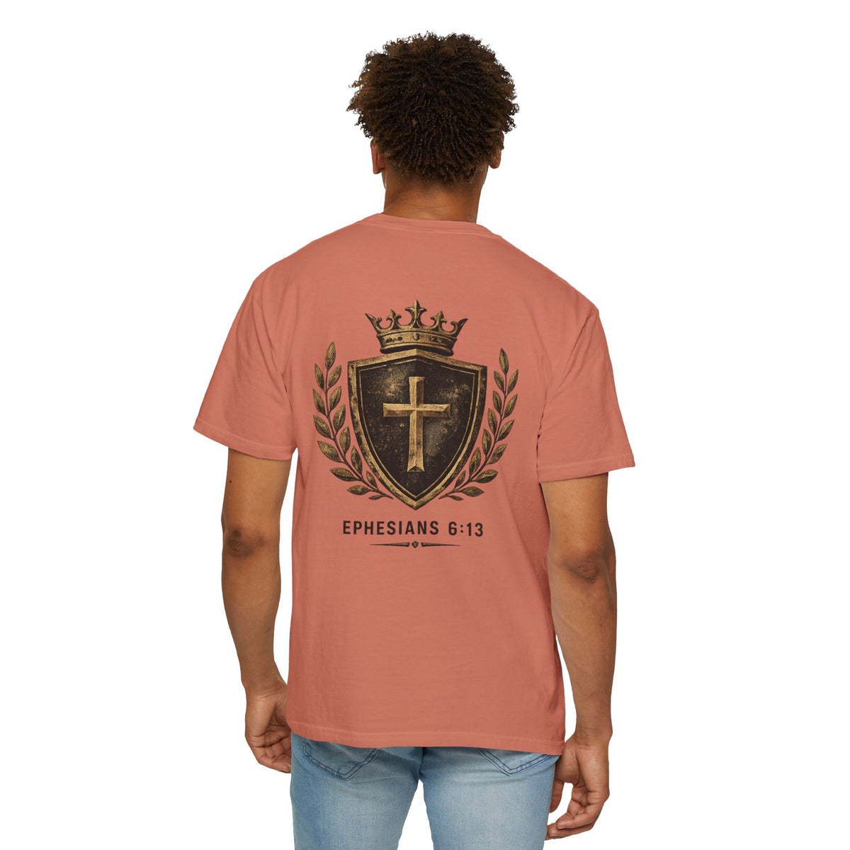 Ephesians 6:13 Christian T-Shirt — Shield & Crown