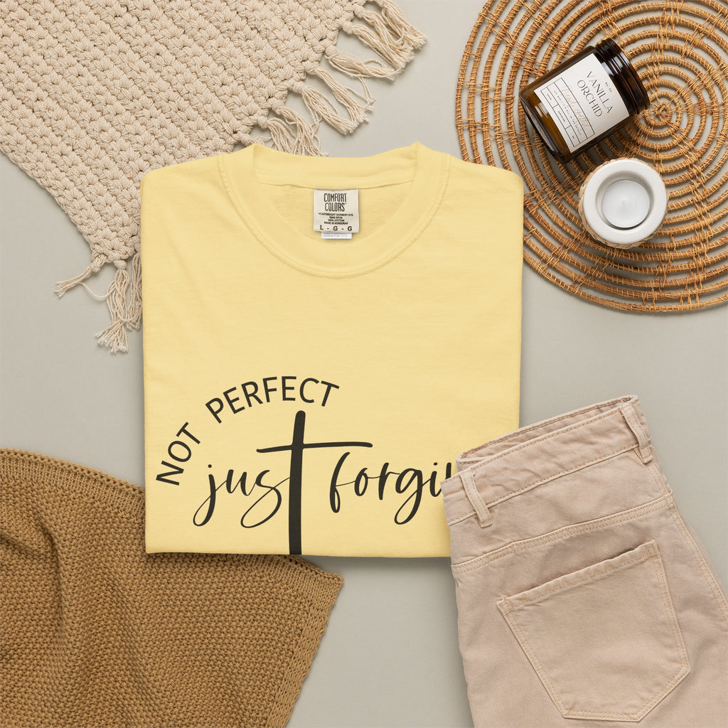 Not Perfect, Just Forgiven-Women's Christian Tee