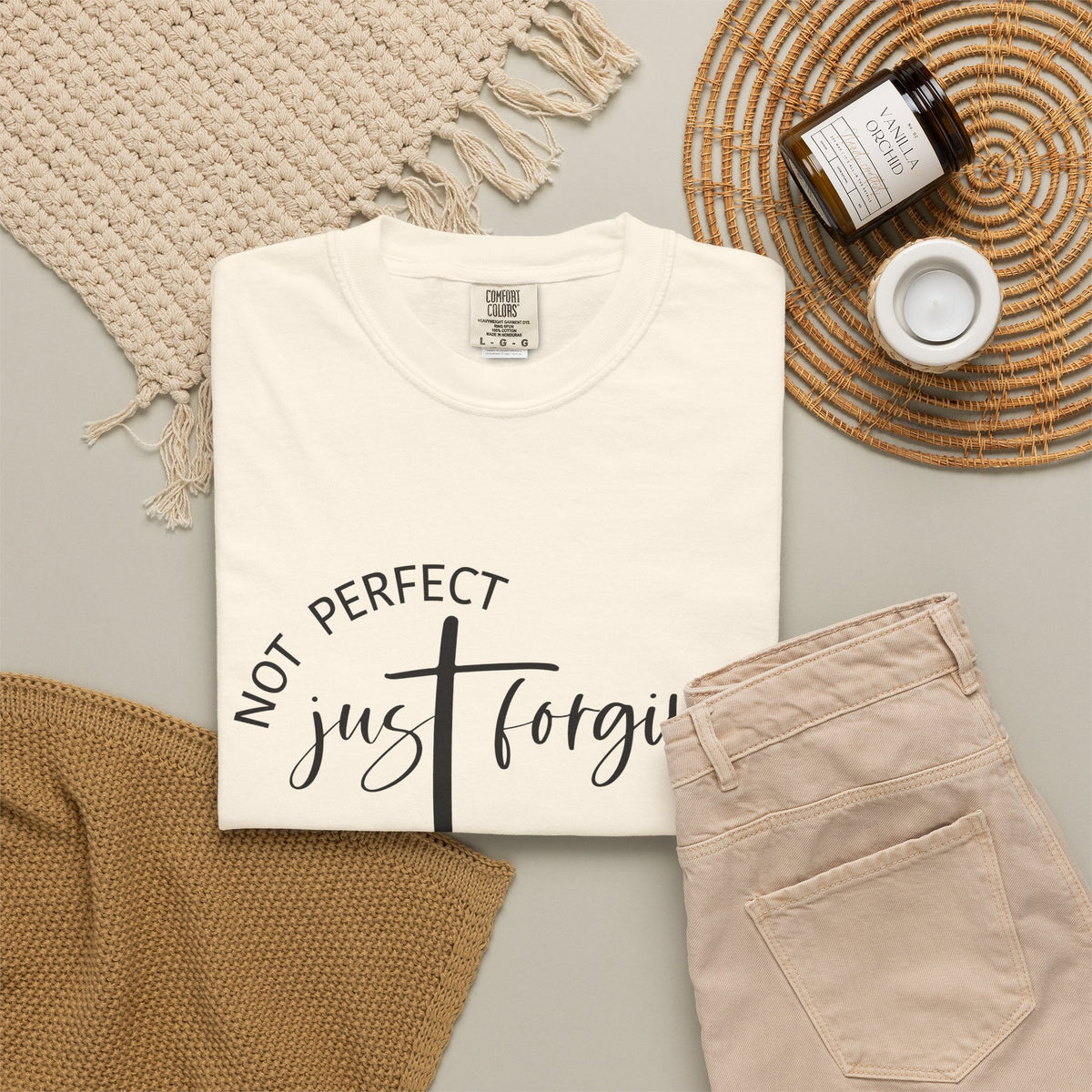 Not Perfect, Just Forgiven-Women's Christian Tee
