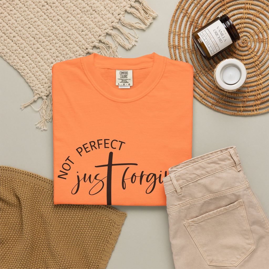 Not Perfect, Just Forgiven-Women's Christian Tee