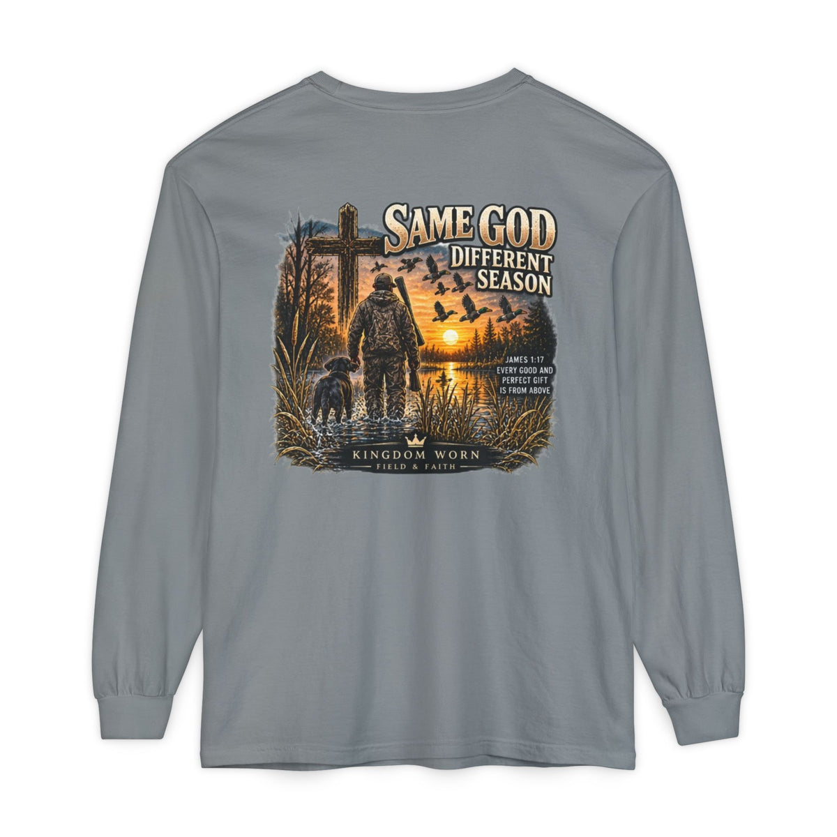 Same God Different Season Long Sleeve Christian Hunting Shirt
