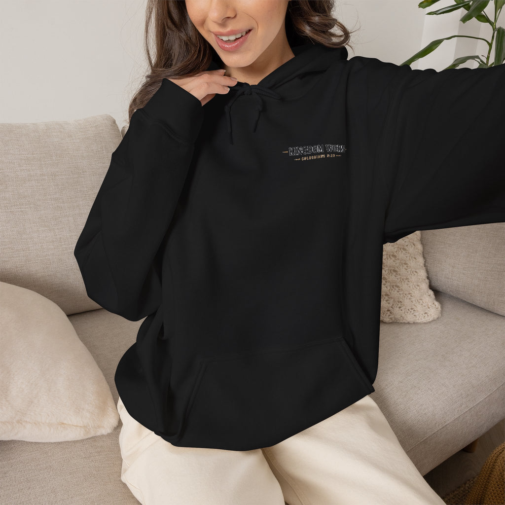 Kingdom Worn Signature Logo Hoodie – Christian Everyday Sweatshirt