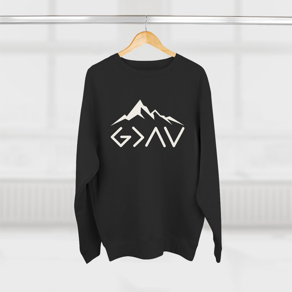 God is Greater-Christian Crewneck Sweatshirt