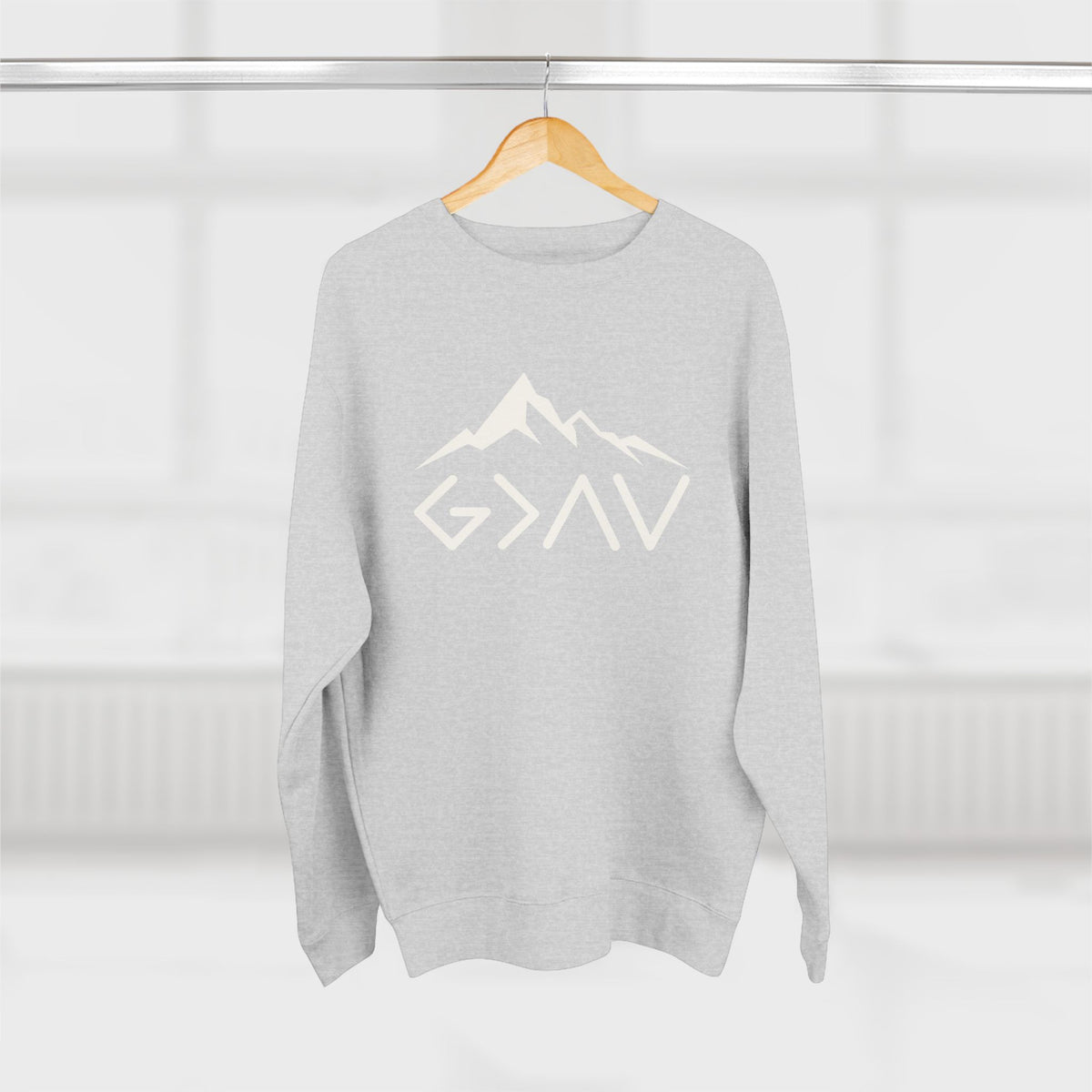 God is Greater-Christian Crewneck Sweatshirt
