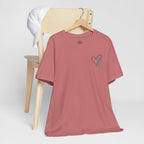 Jesus Has My Back Tee – Heart & Cross Tee