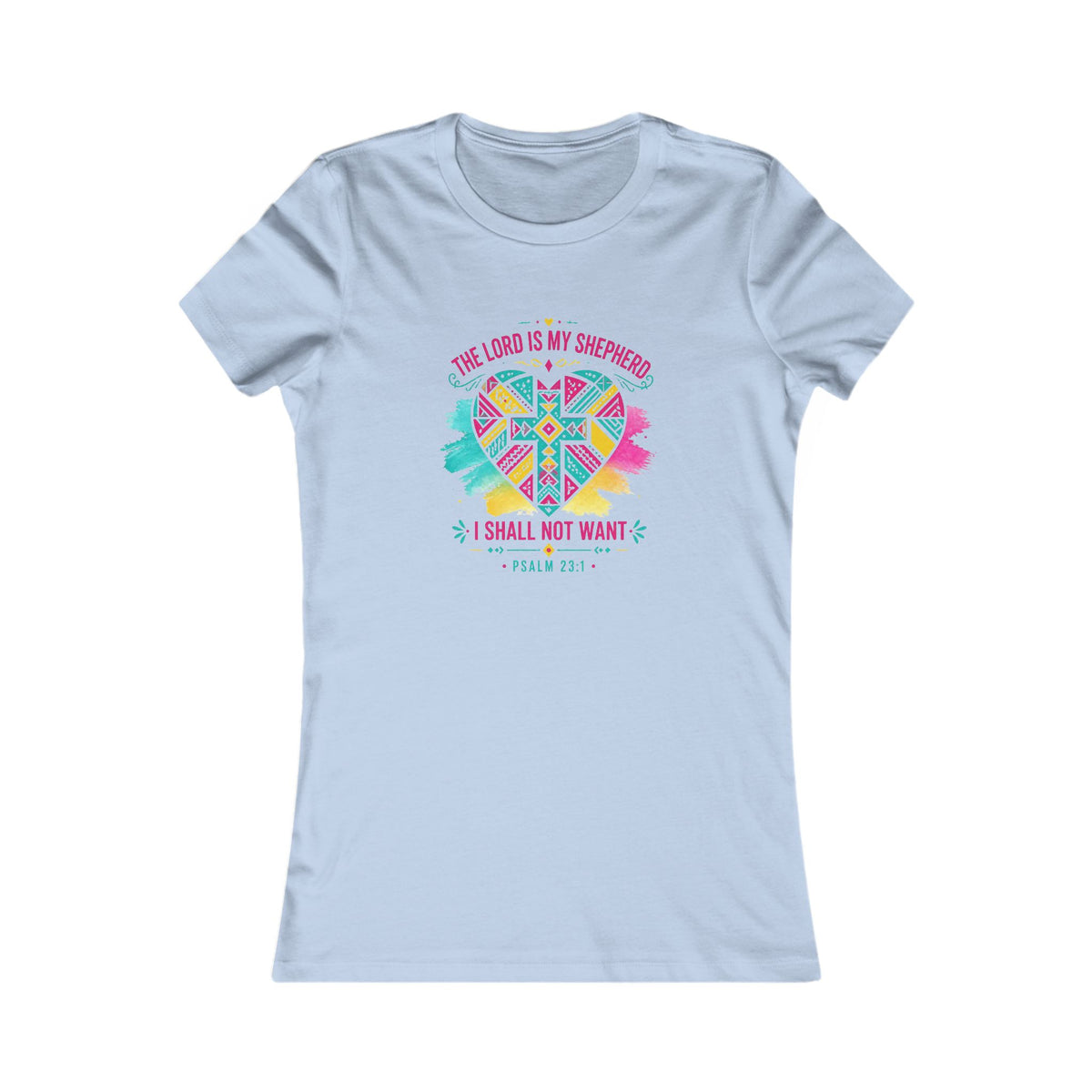 Psalm 23 Christian T-Shirt — The Lord Is My Shepherd