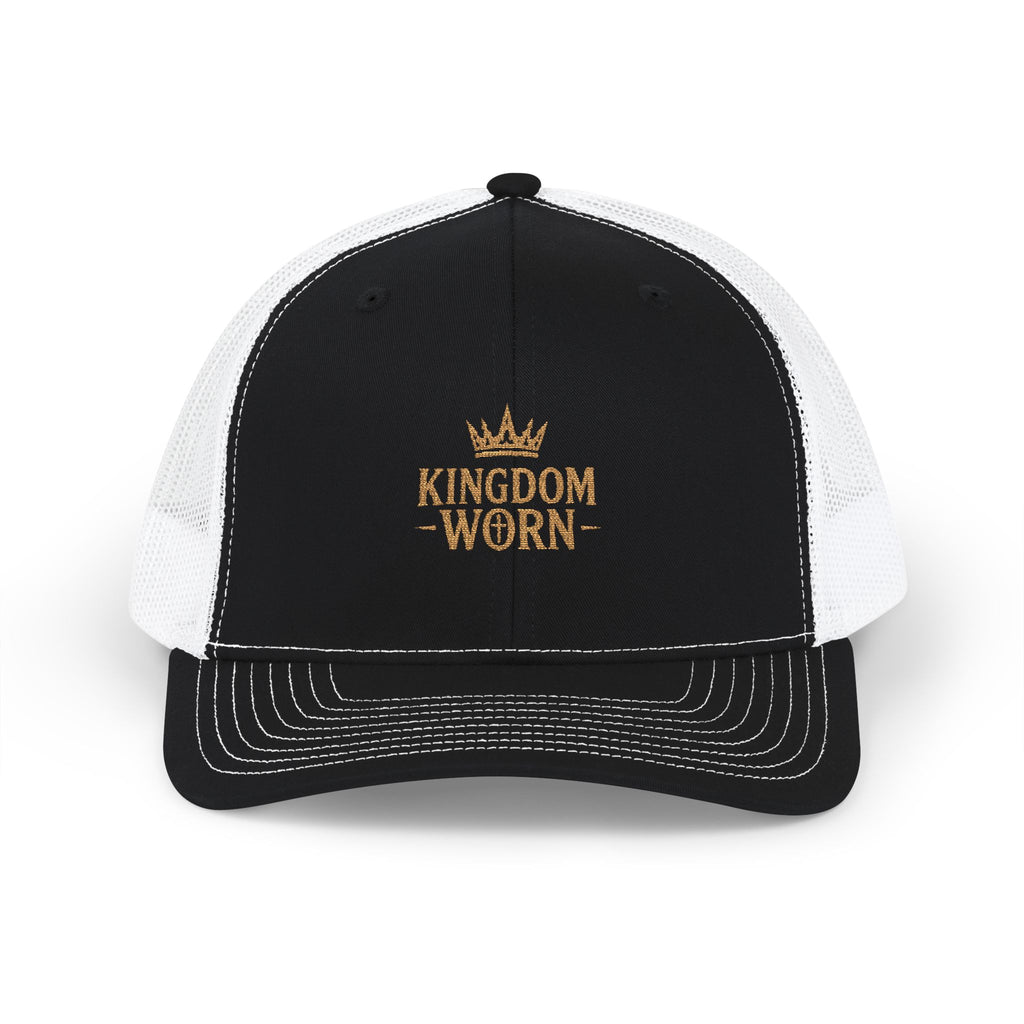 Kingdom Worn Embroidered Crown Trucker Hat