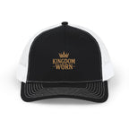 Kingdom Worn Embroidered Crown Trucker Hat
