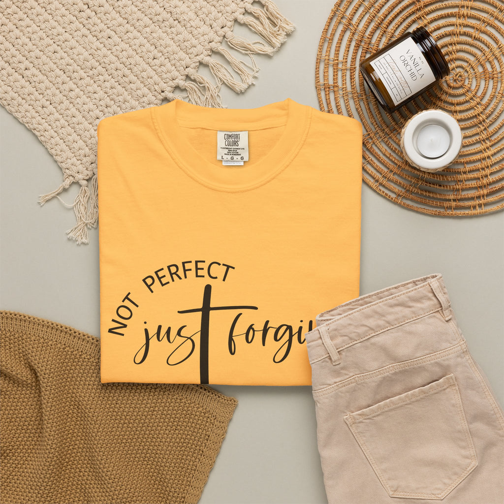 Not Perfect, Just Forgiven-Women's Christian Tee