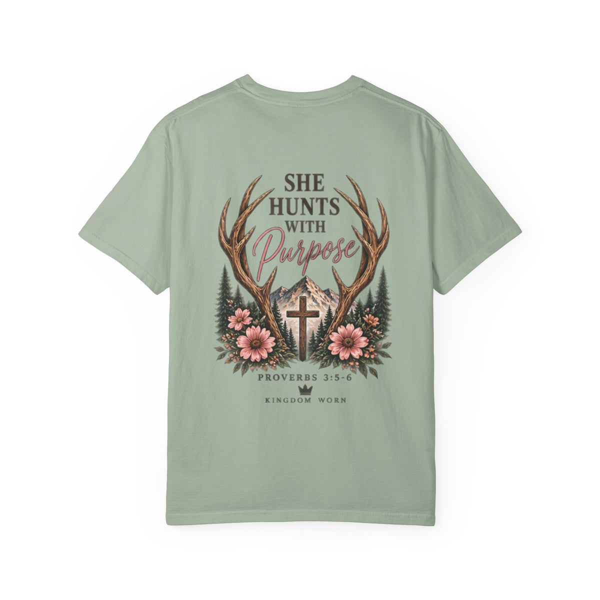 She Hunts With Purpose — Personalized Deer Hunting Tee
