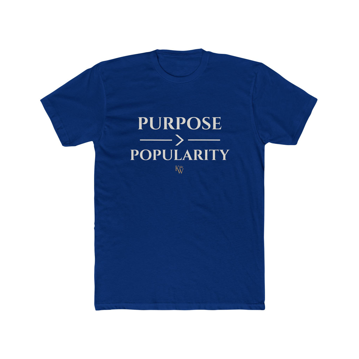 Purpose Over Popularity T-Shirt — Inspirational Crew Tee
