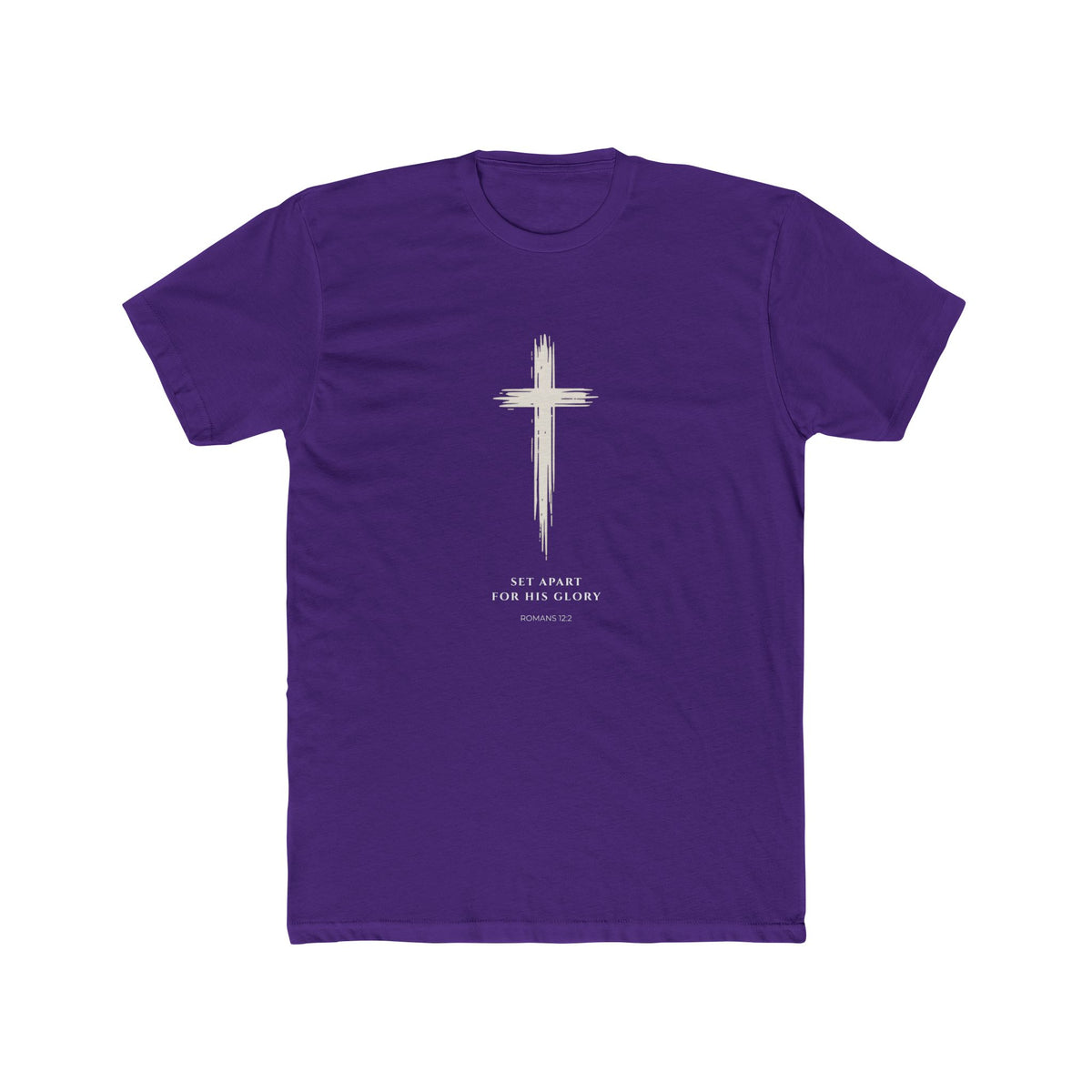 Romans 12:2 Cross Faith Tee-Set Apart for His Glory