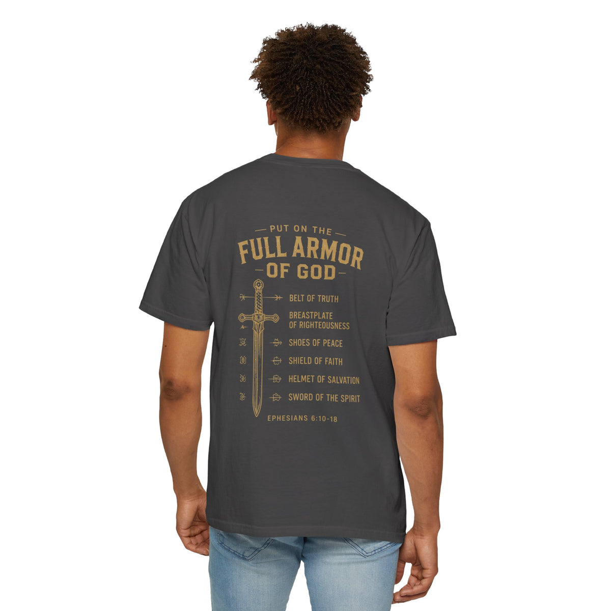 Full Armor of God Christian T-shirt inspired by Ephesians 6