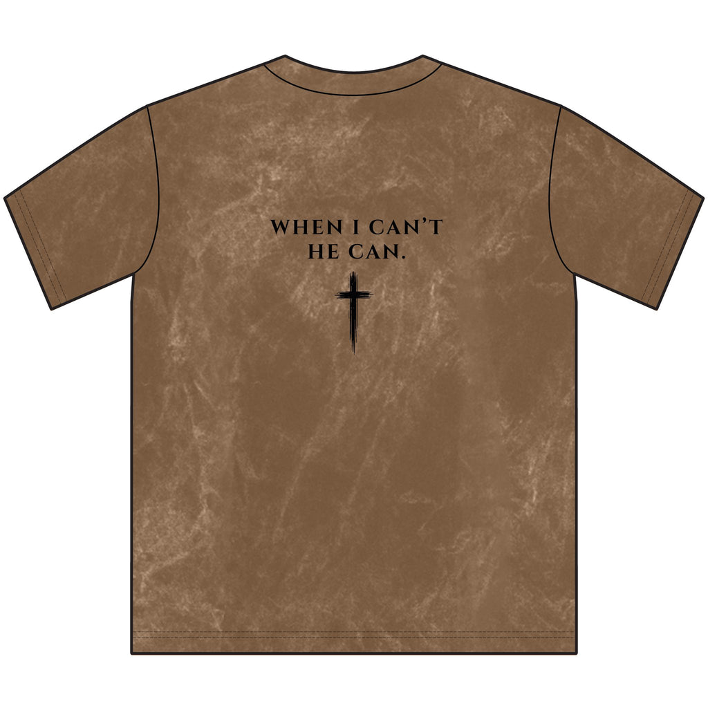 Grace Carries Me Vintage Crewneck Tee — Christian Faith Cross T‑Shirt