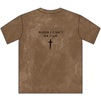 Grace Carries Me Vintage Crewneck Tee — Christian Faith Cross T‑Shirt