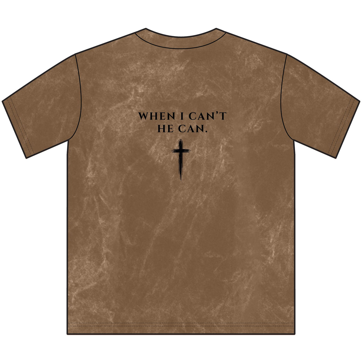 Grace Carries Me Vintage Crewneck Tee — Christian Faith Cross T‑Shirt