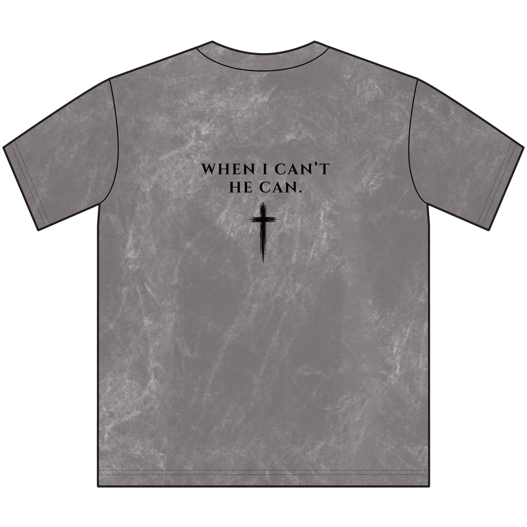 Grace Carries Me Vintage Crewneck Tee — Christian Faith Cross T‑Shirt