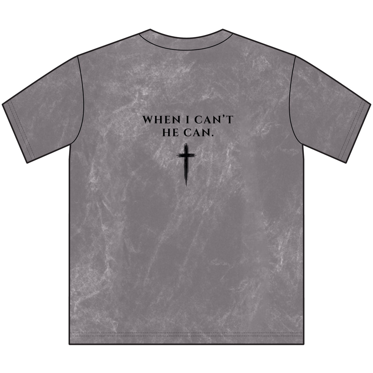 Grace Carries Me Vintage Crewneck Tee — Christian Faith Cross T‑Shirt